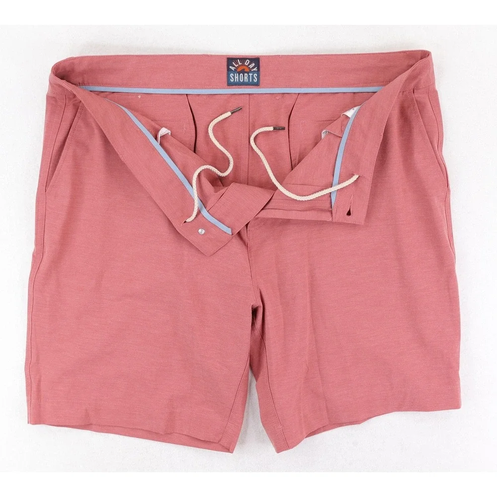 Faherty All Day Shorts Mens 40 Pink‎ Performance Stretch Chino 9